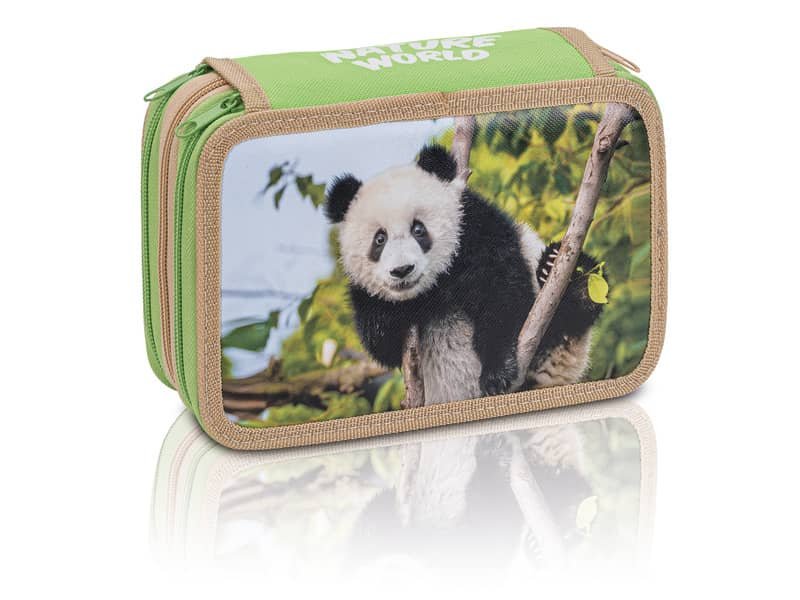 Astuccio 3 zip Favorit Animal World – 12 pastelli + 18 pennarelli – colori assortiti – 400194680