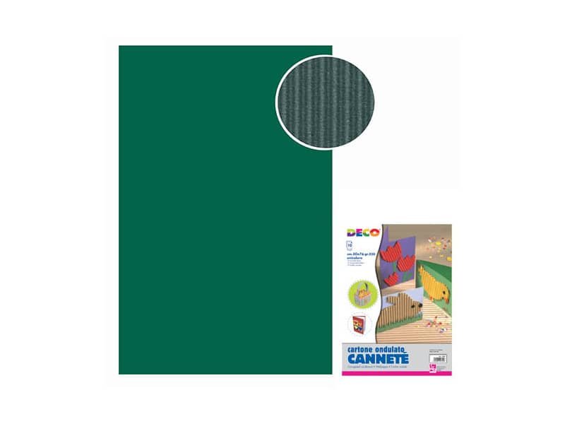 CannetŠ – 50×70 cm – busta 10 fogli – 230 g/mý Deco verde scuro 2206/3