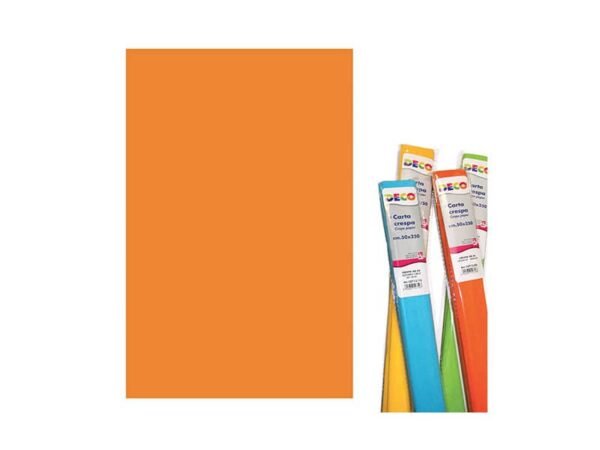 Rotolo di Carta crespa - 50x250 cm - 40 g/mý Deco arancio 10713/05