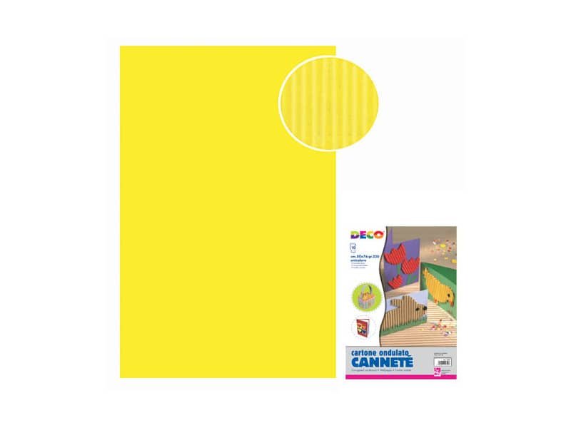 CannetŠ – 50×70 cm – busta 10 fogli – 230 g/mý Deco giallo 2206/4