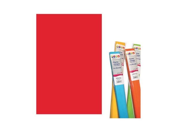 Rotolo di Carta crespa - 50x250 cm - 40 g/mý Deco rosso natale 10713/06