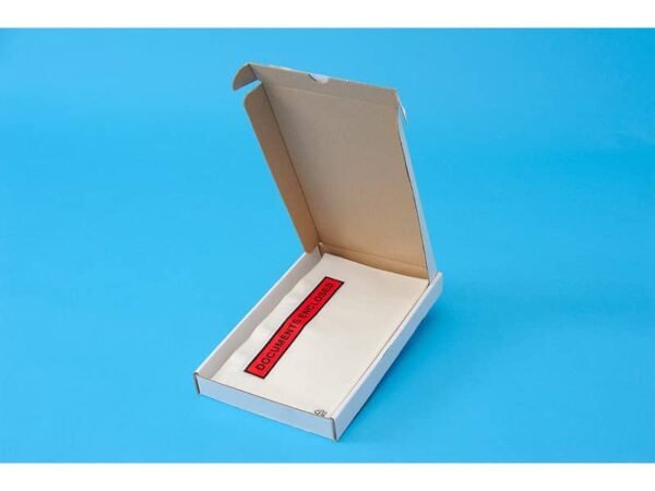Buste adesive sul retro Methodo DL - 228x120 mm trasparente - con scritta doc enclosed - conf. 100 pezzi - X100011