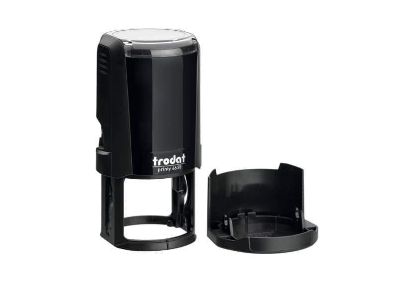Timbro autoinchiostrante max 8 righe – Trodat eco PRINTY 4638 – ¯38 mm nero 76854