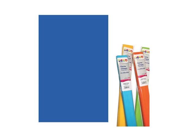 Rotolo di Carta crespa - 50x250 cm - 40 g/mý Deco blu 10713/14
