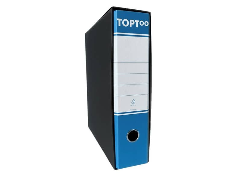 Registratore commerciale con custodia TOPToo dorso 8 cm – 23×30 cm – azzurro FMCRTU8AZ
