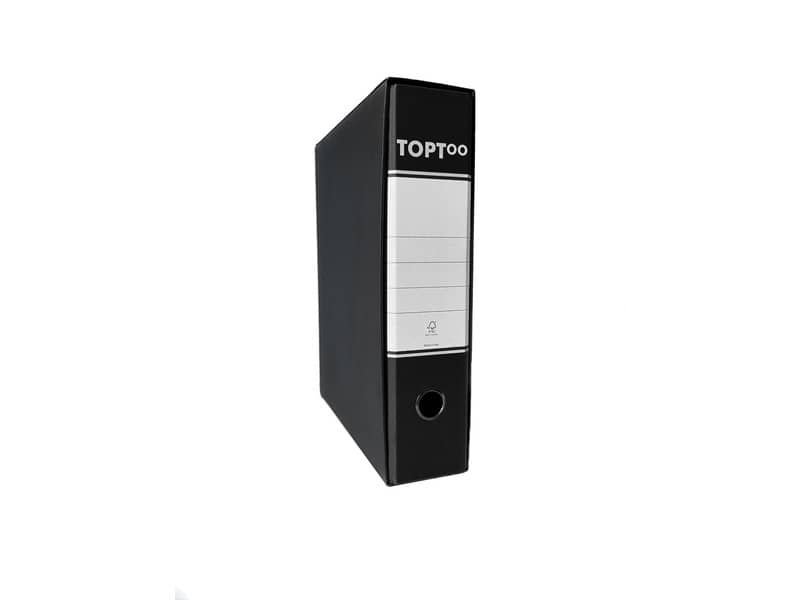 Registratore protocollo con custodia TOPToo dorso 8 cm – 23×33 cm nero – FMCRTP8NE