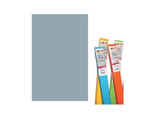 Rotolo di Carta crespa - 50x250 cm - 40 g/mý Deco argento 05122
