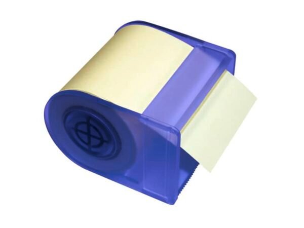 Dispenser comprensivo di roll adesivo Global notes - 60 mm x 10 m giallo/blu Q562401
