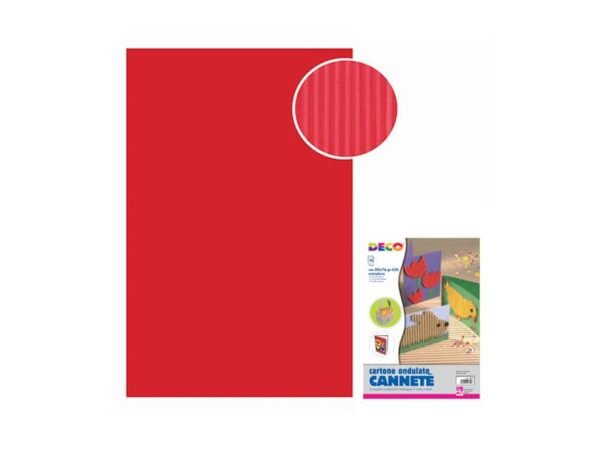 CannetŠ - 50x70 cm - busta 10 fogli - 230 g/mý Deco rosso 2206/1