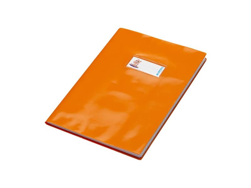 Copriquaderno con etichetta – Coprimaxi Beat A4 in PVC laccato spessore 180 ?m CoLibr arancio – PF02020102