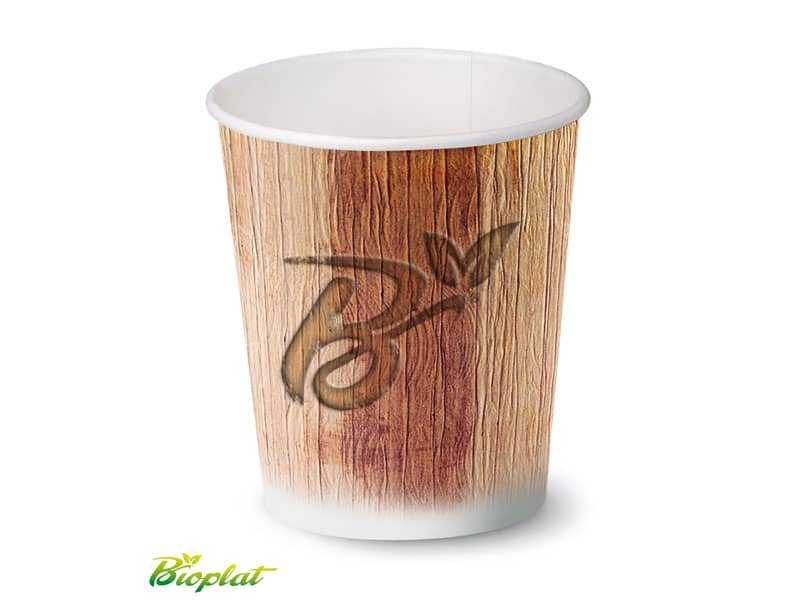 Bicchiere 3 oz (85 ml)  in cartoncino Bio Scatolificio del Garda – fantasia Palm Leaf – Conf. 50 pezzi – 300-60