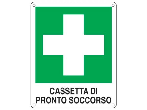 Cartello d'emergenza 25x31 cm Cartelli Segnalatori ''Cassetta pronto soccorso'' E20114X