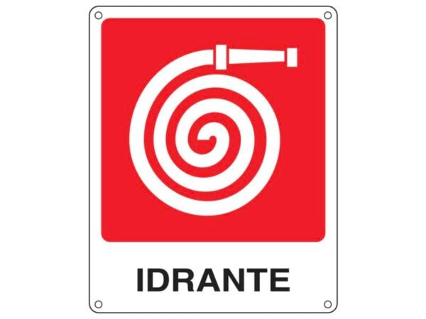 Cartello antincendio 25x31 cm Cartelli Segnalatori ''Idrante'' E20117X