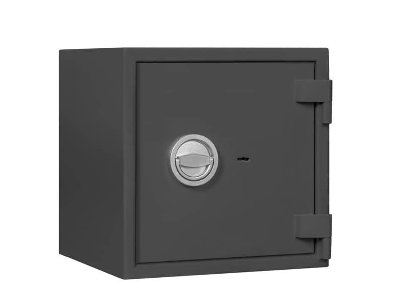 Cassaforte di sicurezza Format MT – 46 Lt – 40,5×40,5×38,5 cm – 28 kg – grigio serratura a chiave doppia mappa – MT 2