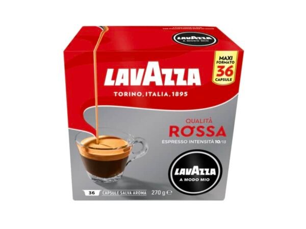 CaffŠ in cialde Lavazza Astuccio 36 capsule A Modo Mio Qualit… Rossa - GLAMMQR36