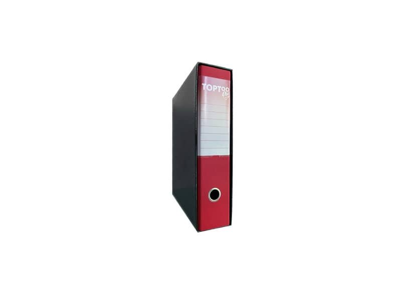 Registratore protocollo TOPToo Plus in PPL dorso 8 cm – 28,5×34,3 cm rosso – RTXP8RO