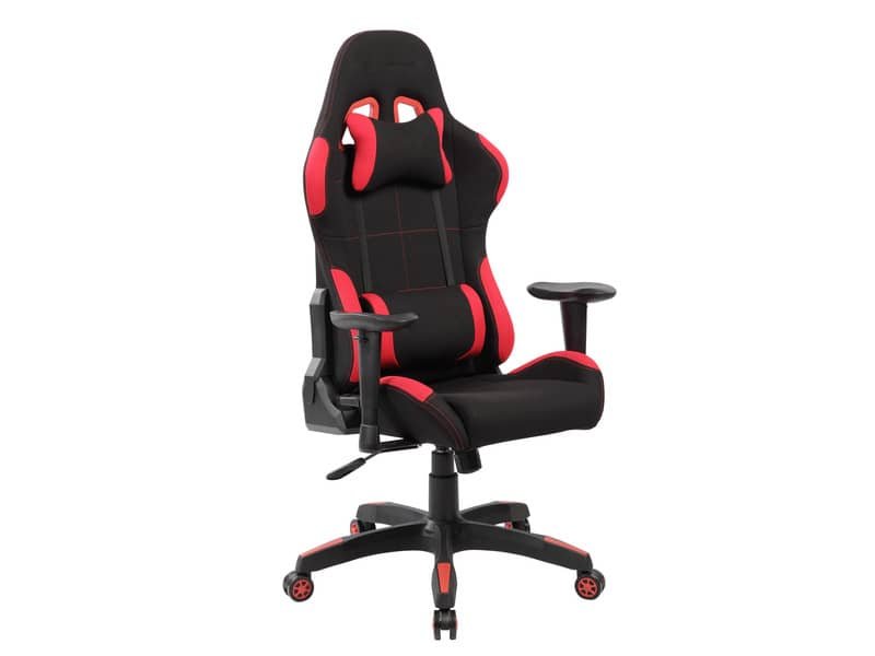 Poltrona gaming per adulti Serena Group Indianapolis L72 x P57,5 x H124-134 cm – rosso-nero – GA7001R