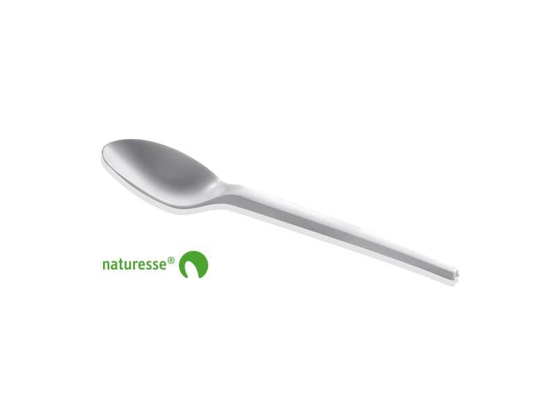 Posate in CPLA BIO bianco compostabile smart. Conf.50pz. Scatolificio del Garda cucchiaino dessert – N808
