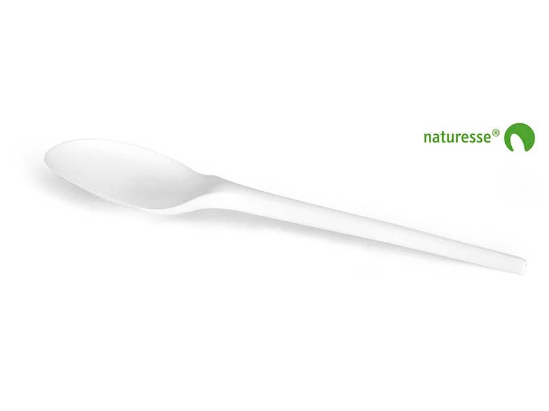 Posate in CPLA BIO bianco compostabile smart. Conf.50pz. Scatolificio del Garda cucchiaio – 14163