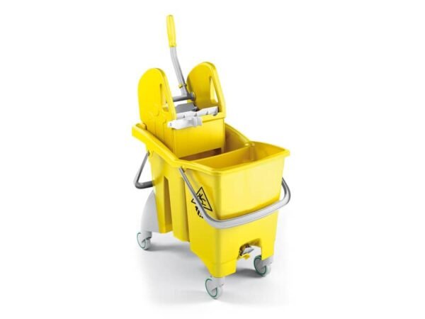 Carrello per pulizie TTS Action Pro Tec - 30 Lt + 30 Lt - giallo 0G006480
