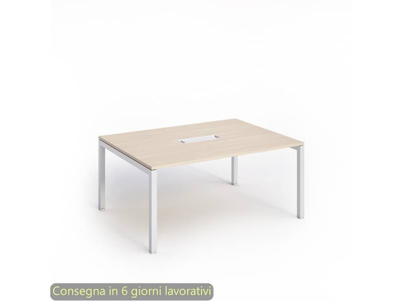 Tavolo riunioni Artexport Bridge 160x120x72,5 cm gambe alluminio – piano SOL-TR/C-AA