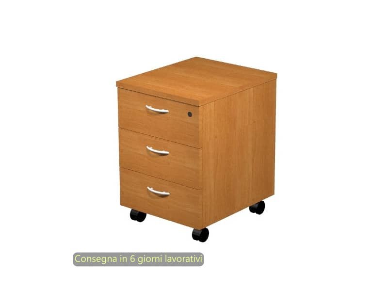 Cassettiera a tre cassetti smontata Artexport Presto 43x52x59,5 cm – noce chiaro – 60021/4