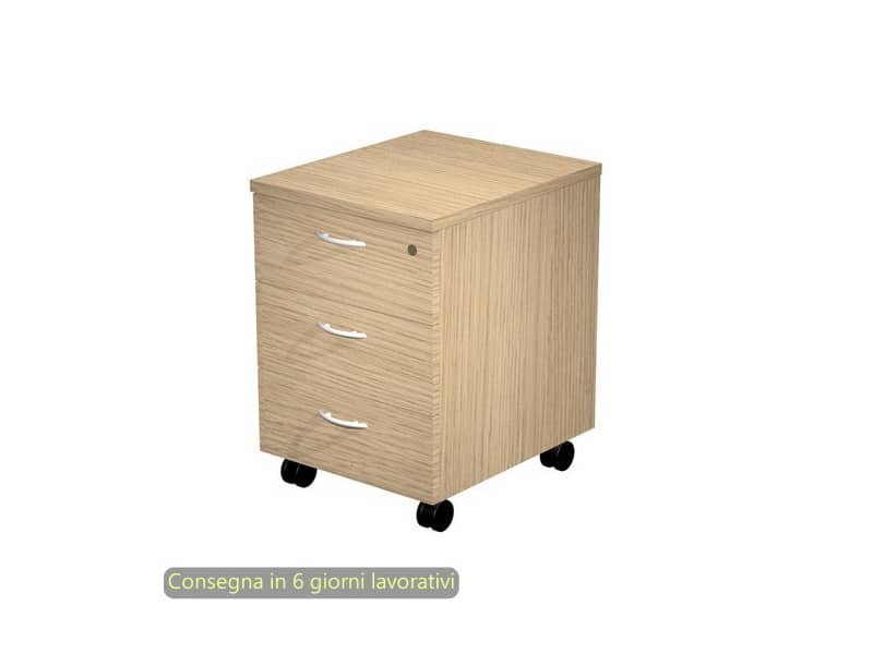 Cassettiera a tre cassetti smontata Artexport Presto 43x52x59,5 cm – rovere 60021/C
