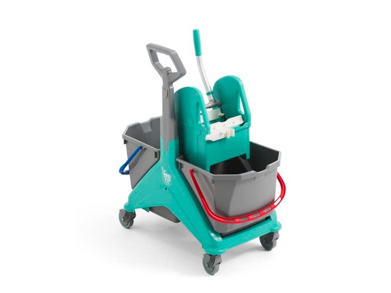 Carrello per pulizie TTS Nickita Tec – 25 + 25 Lt  – verde 00006161VE