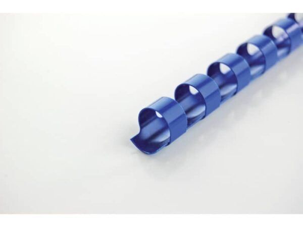 Dorsi plastici CombBind a 21 anelli - 6 mm A4 - fino a 25 fogli - conf da 100 dorsi GBC blu - 4028233