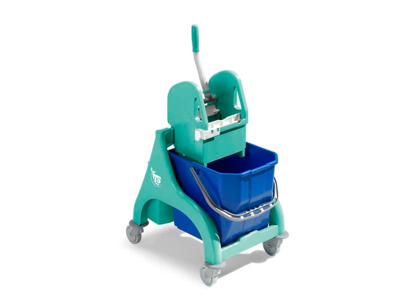 Carrello per pulizie TTS Nick Tec singolo – 25 Lt – verde 00006049