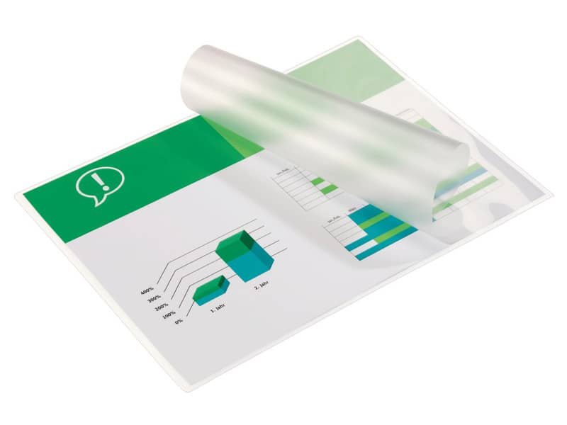 Pouches per plastificatrici GBC 2×100 æm finitura lucida – A3 Conf. 100 pezziÿ – 3740307
