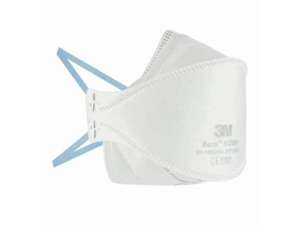 Respiratore antiparticolato monouso FFP2 3M Aura? 9320D+ senza valvola bianco - conf. da 3 pezzi - 9320-D3
