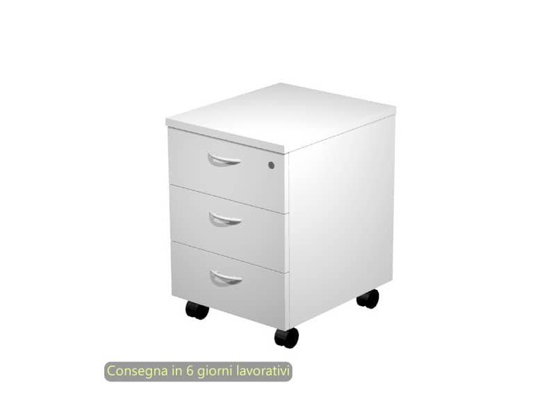 Cassettiera a tre cassetti smontata Artexport Presto 43x52x59,5 cm – bianco 60021/3