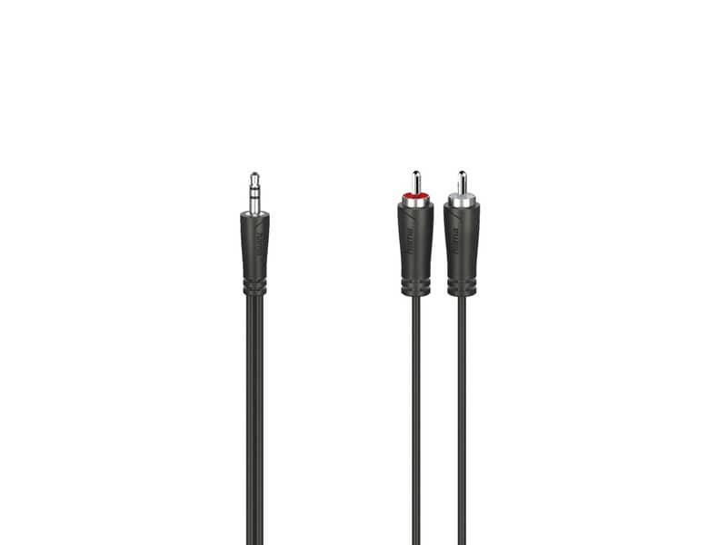 Cavo Jack 3.5 mm – 1,5 metri – 2x RCA Hama nero 7200720