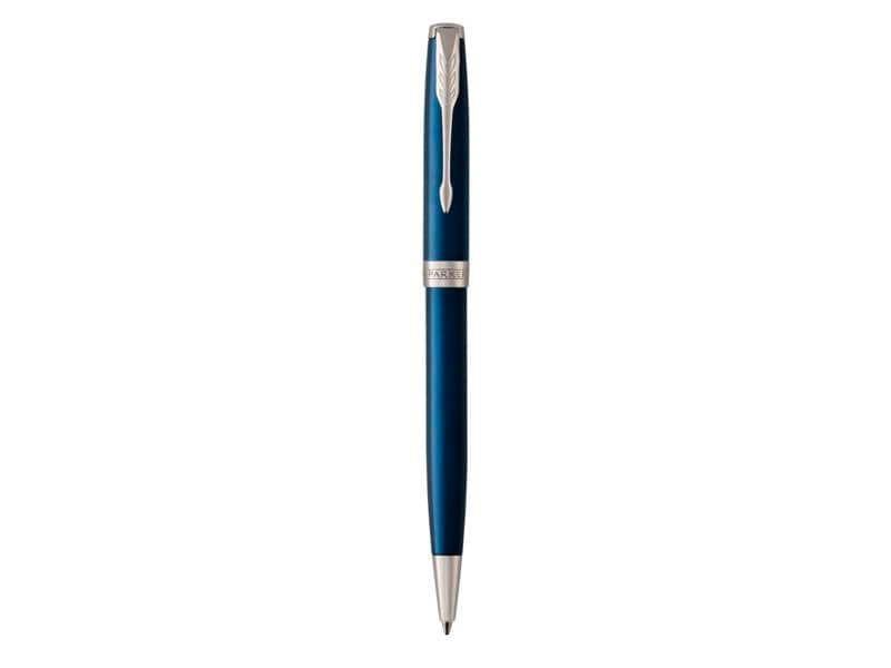 Penna a sfera Parker Sonnet punta M inchiostro nero Parker Subtle Blue CT 1931536