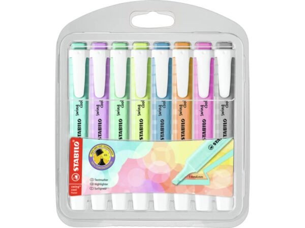Evidenziatori Swing Cool Pastel Stabilo conf. 8 colori assortiti 275/8-08-2