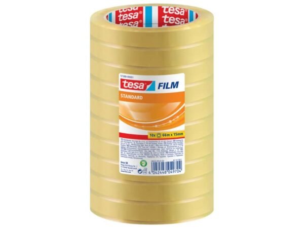 Nastro adesivo Tesafilm© standard trasparente 15 mm x 66 m - in conf. 10 - 57388-00001-01