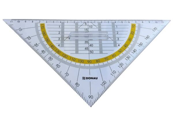 Squadra con goniometro 25 cm Donau con impugnatura 45ø 4210004-00