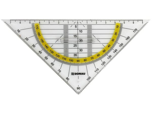 Squadra con goniometro Donau con impugnatura 16 cm 4210002-00
