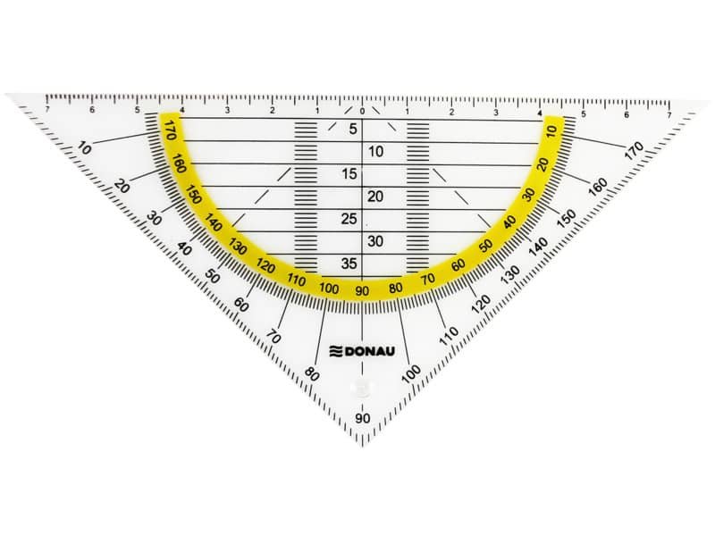 Squadra con goniometro Donau senza impugnatura 16 cm 4210001-00