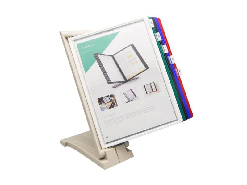 Leggo da tavolo o da parete Q-Connect Quickfind 10 pannelli A4 grigio KF06002