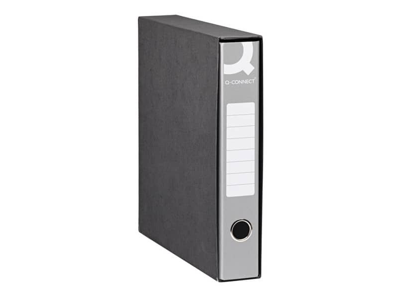 Registratore protocollo con custodia Q-Connect dorso 5 cm – 28,5×34,3 cm – grigio RQ-CON-P5GR