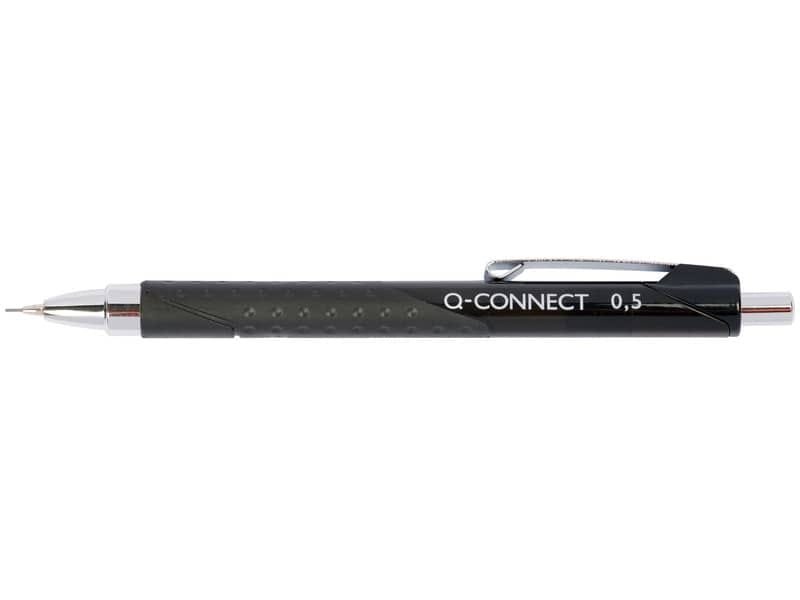 Matita meccanica a mine Q-Connect 0,5 mm con clip e pulsante in metallo conf. 10 pezzi – KF01937
