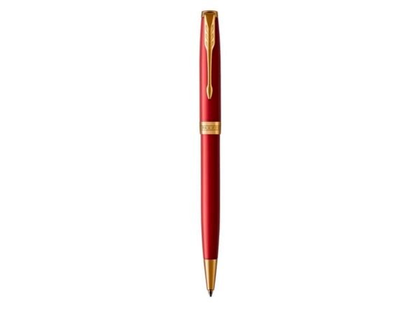 Penna a sfera Parker Sonnet Red Lacquer GT punta M inchiostro nero Parker Red GT 1931476