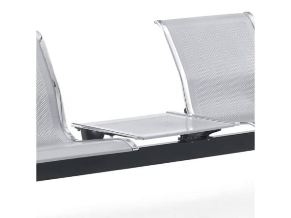 Tavolino in acciaio microforato applicabile sulla trave 50x50 cm Serena Group grigio - SJ820G-T