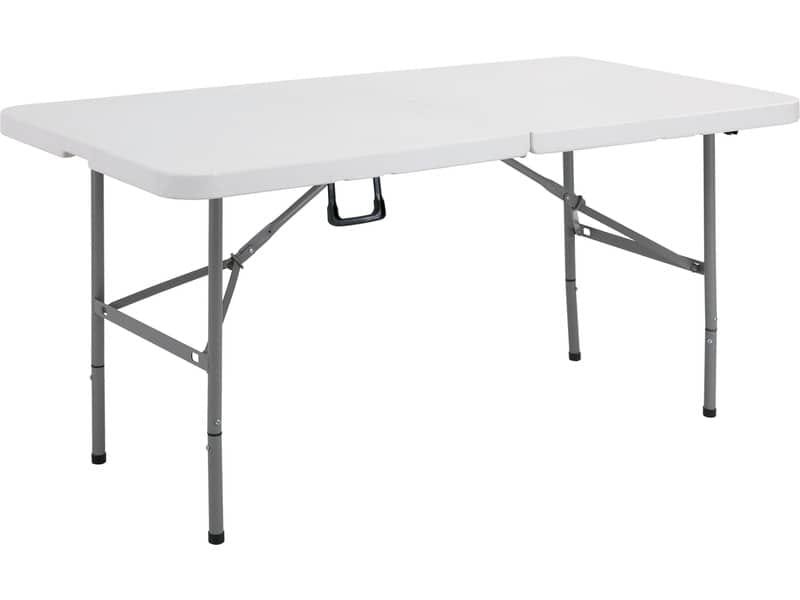 Tavolo rettangolare pieghevole Serena Group in polietilene bianco e base nera 152x76xH.74 cm – CZ152F