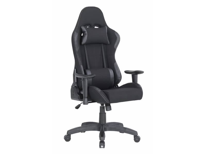 Poltrona gaming per adulti Serena Group Indianapolis L72 x P57,5 x H124-134 cm – nero – GA7001K