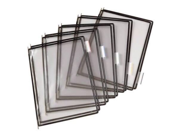 Buste per leggio Tarifold© T-Technic A4 nero - PVC bordo rinforzato Conf. 10 pezzi - B114007