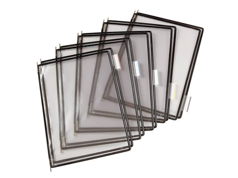 Buste per leggio Tarifold© T-Technic A4 nero – PVC bordo rinforzato Conf. 10 pezzi – B114007
