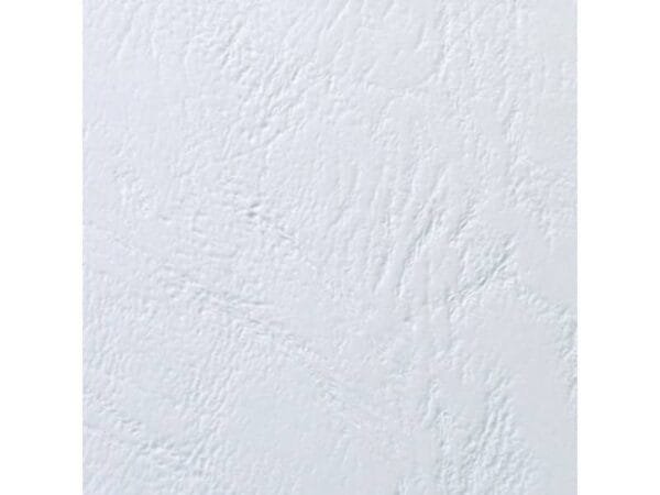 Copertine per rilegatura GBC Leathergrain in cartoncino goffrato a4 bianco  conf da 100 copertine - CE040070